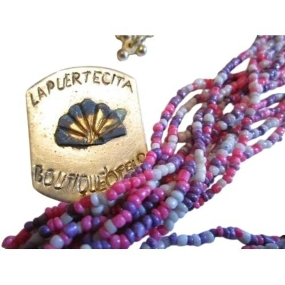 Long Multi-Strand Bead Necklace*Amethyst*Pins*24Pcs Vintage Mod Jewelry Lot*A213